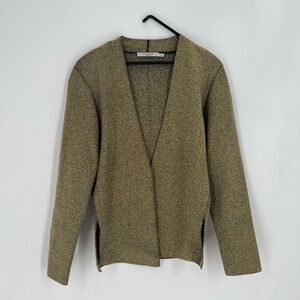 M.M LaFleur The Woolf Tailored Jardigan In Gold Knit